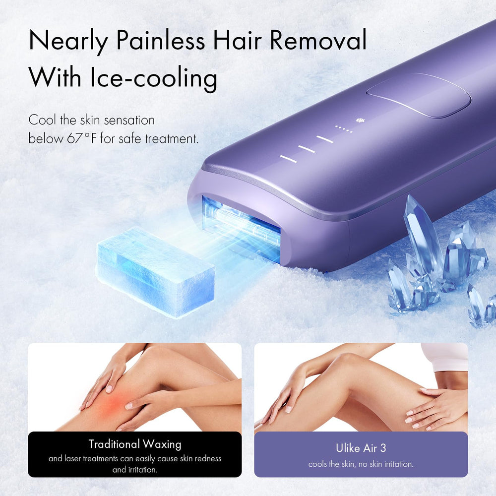 Ulike Air 3 with 67°F ice-cooling on skin for comfortable sessions.