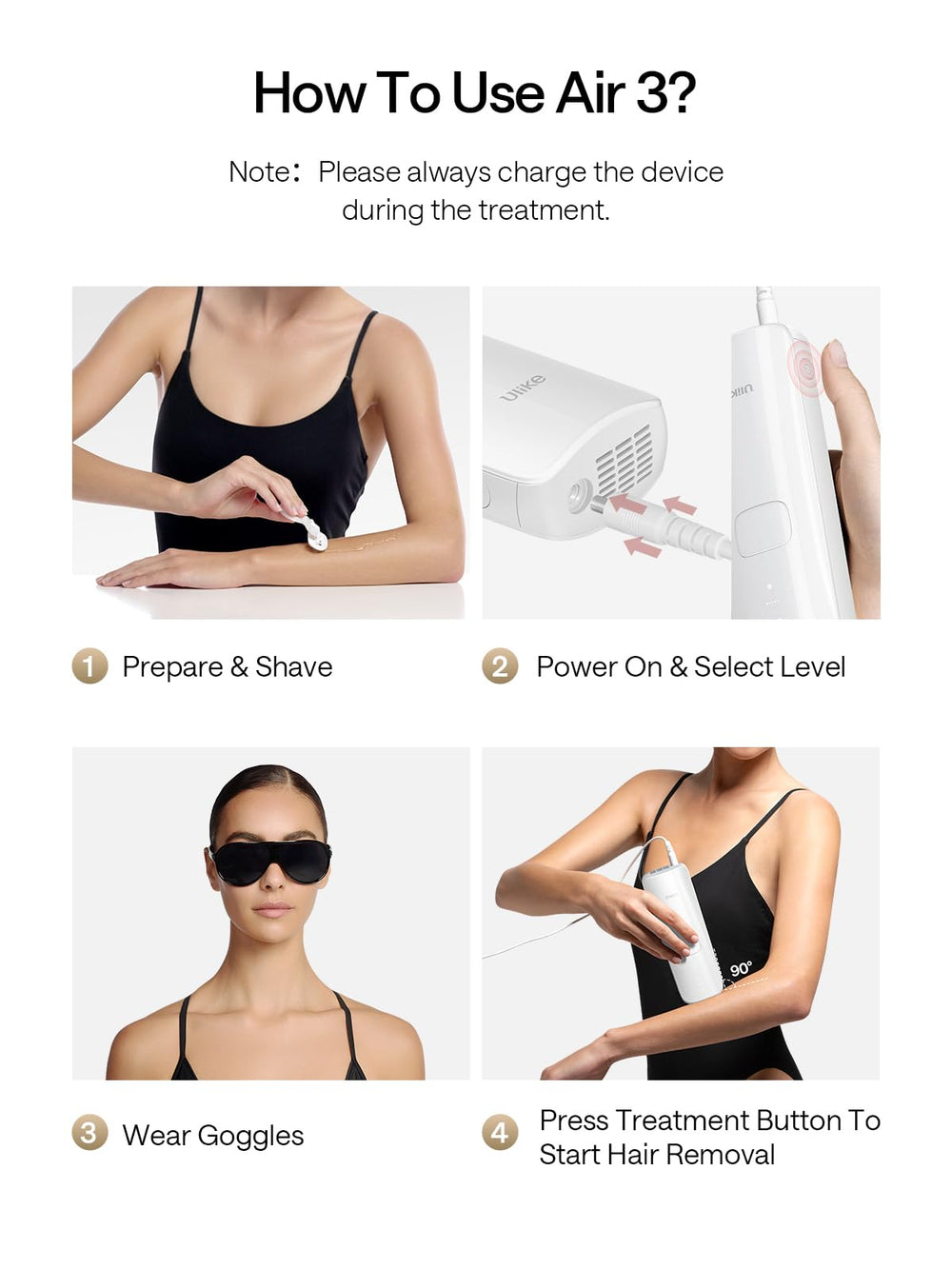 Ulike Air 3 cooling mechanism depicted delivering cool skin sensation
