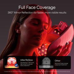 Ulike ReGlow mask with eye protection for safe home use