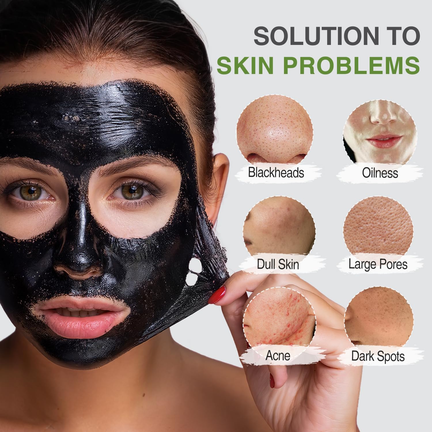ulluxe bamboo charcoal absorption detail emphasizing impurity removal