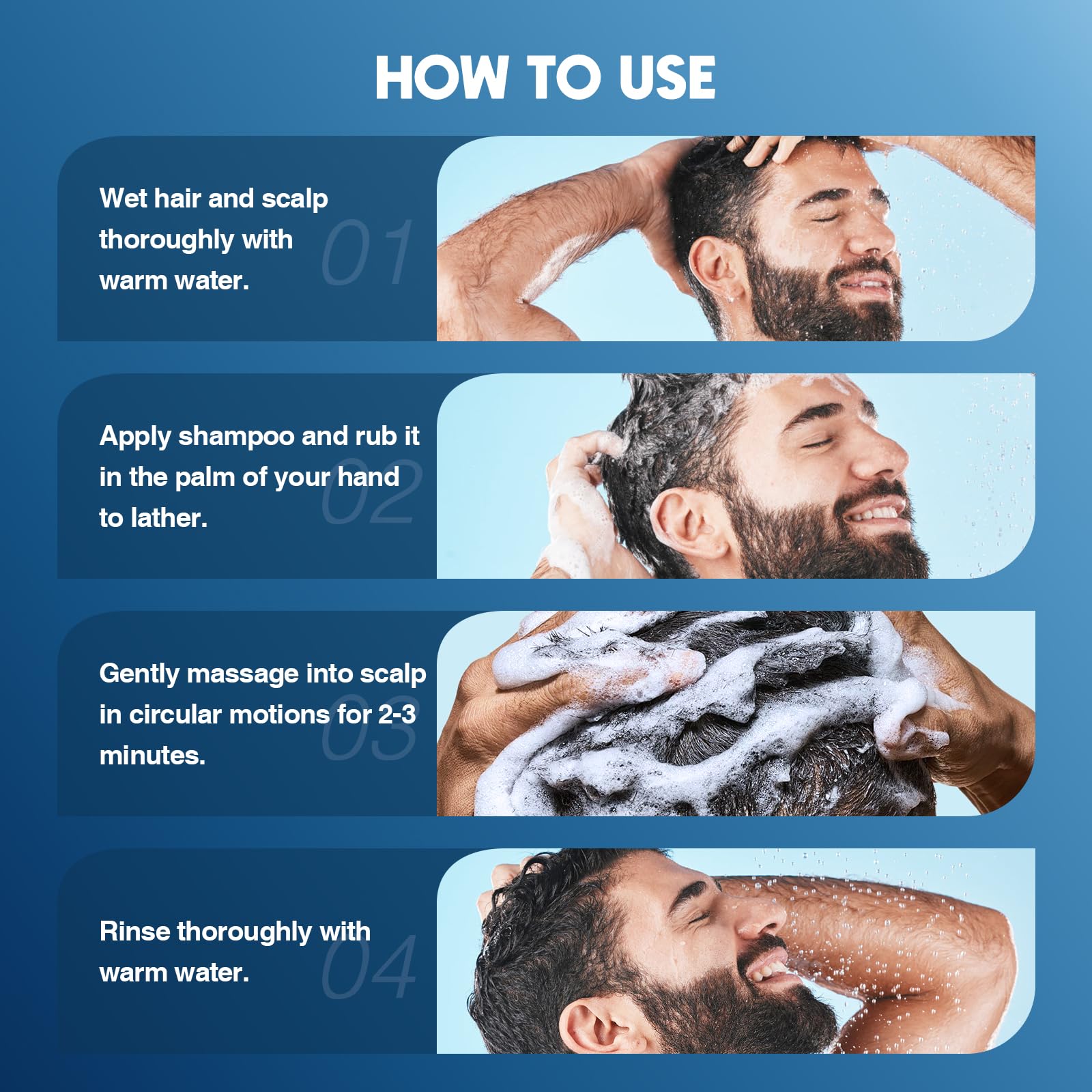 ulluxe biotin hair growth shampoo pump bottle scene for easy daily use.