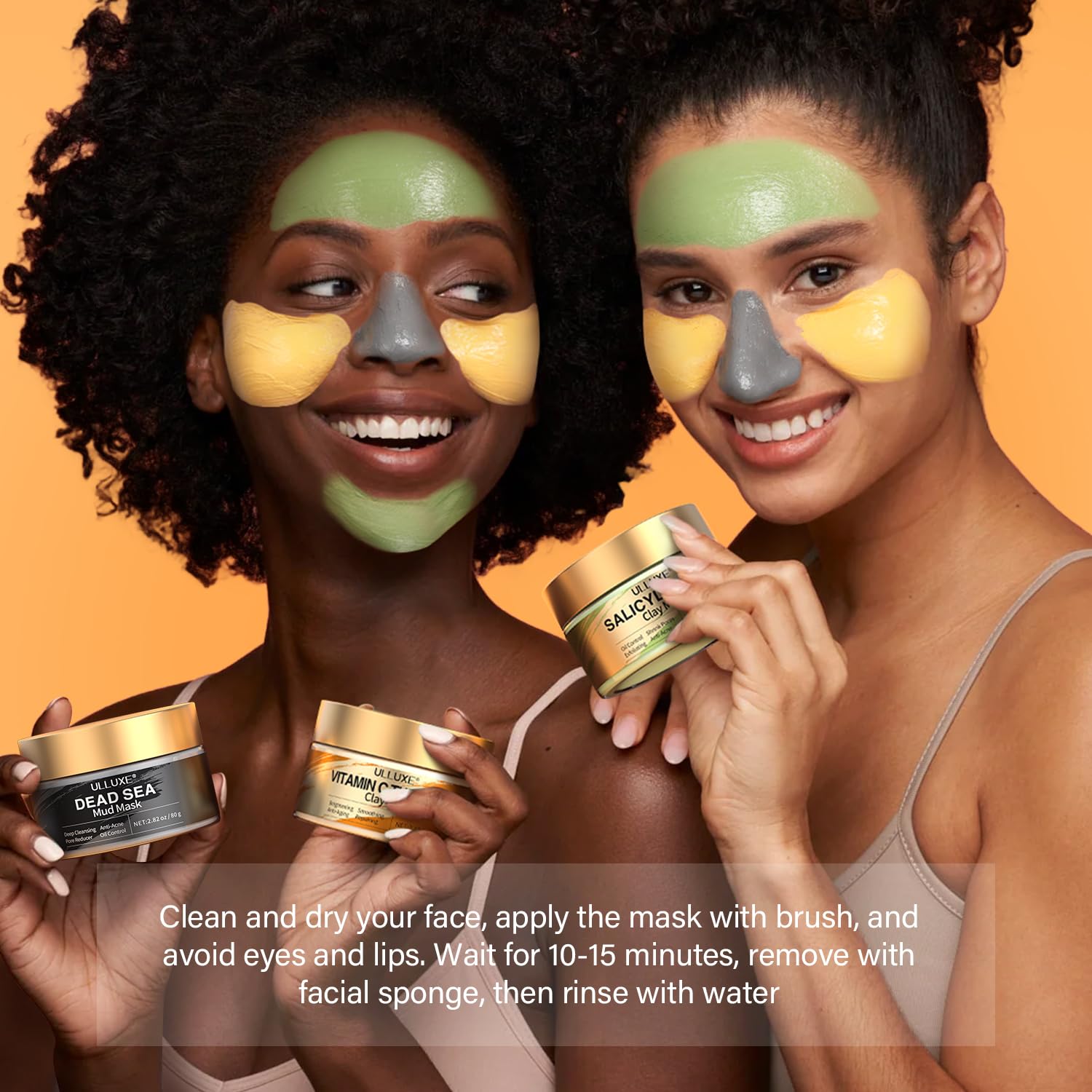 ULLUXE BHA clay mask for oil control and blemish-prone skin balance.