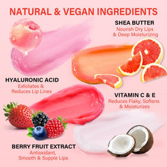 ulluxe lip mask set coconut jar emphasizes tropical feel and smooth non greasy hydration