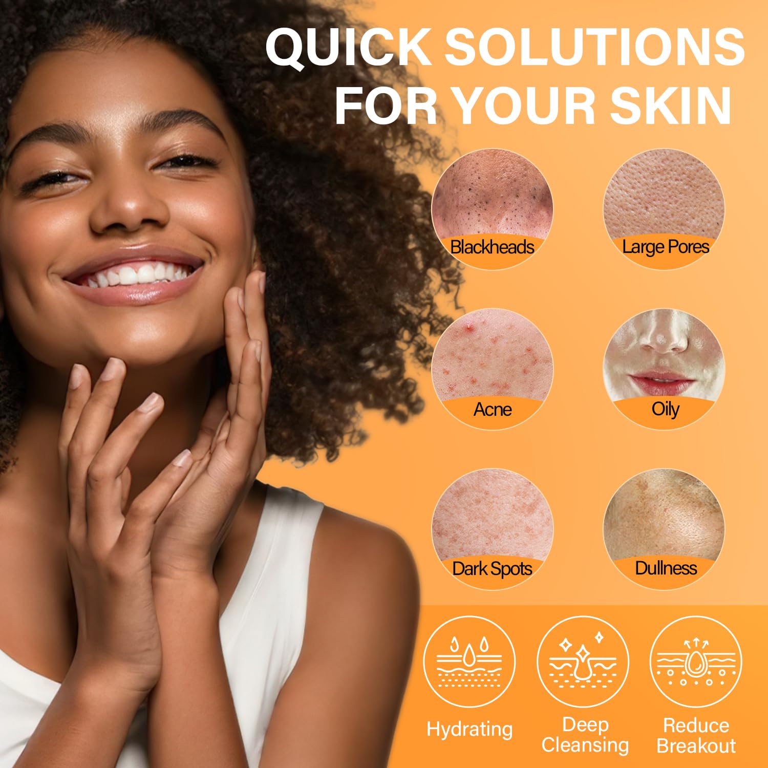 ULLUXE Salicylic Acid Clay Mask texture highlighting pore cleansing for clear skin.