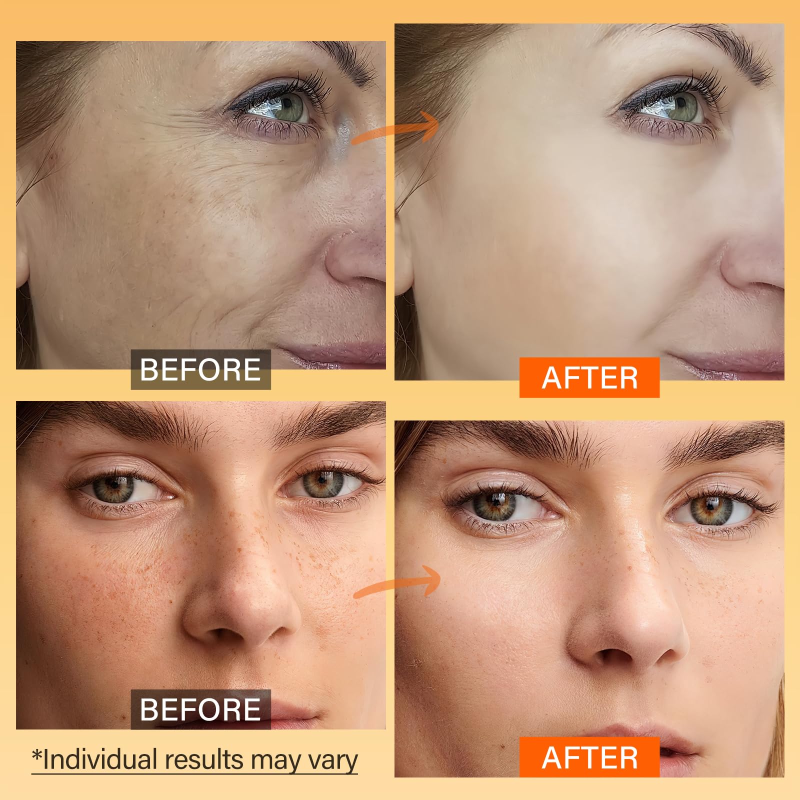 ulluxe Vitamin C face moisturizer on skin reveals a dewy balanced glow