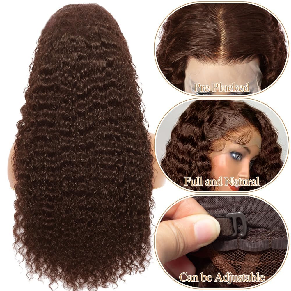 ULOVE HAIR glueless wig with four combs, easy install and secure wear.