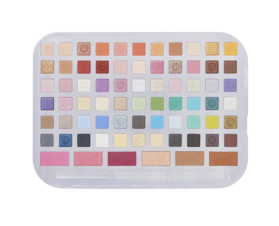 JoyBright by Ulta Beauty blush bronzer highlighter trio with brushes for versatile facial sculpting.