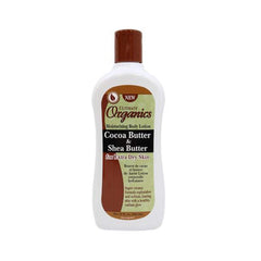 Ultimate Organics Cocoa Butter & Shea 355ml bottle for deep moisturizing
