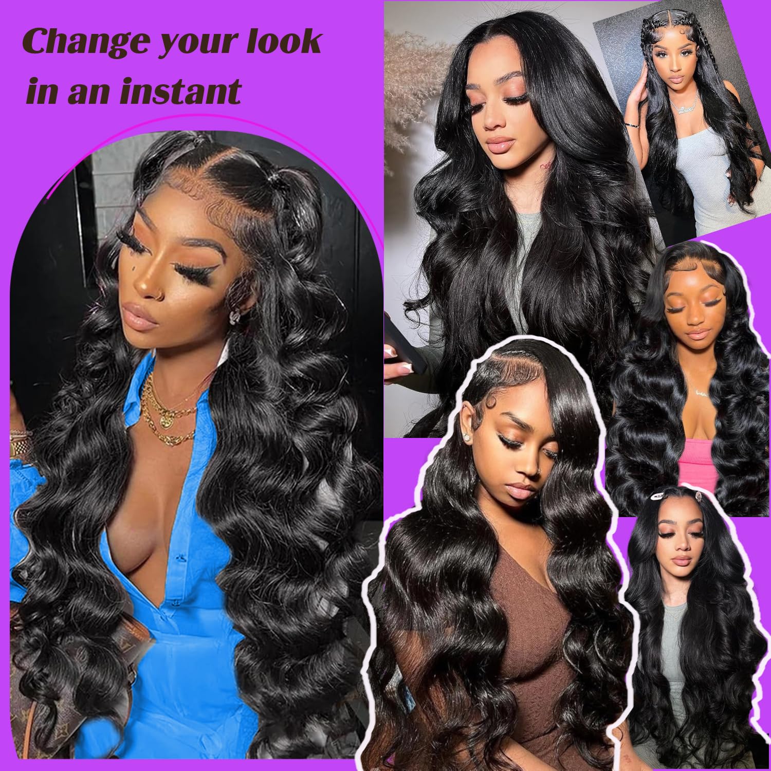 UltraFlower natural black wig cap and breathable design for comfort