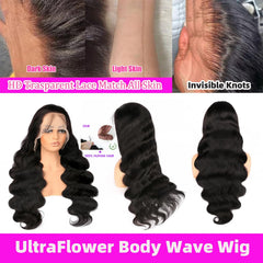 UltraFlower pre-plucked natural hairline provides easy styling and ready-to-wear appearance