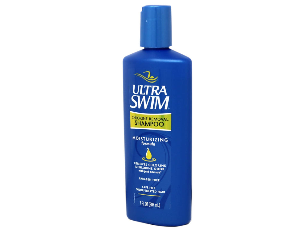 UltraSwim chlorine removal moisturizing shampoo 7oz pack is travel-friendly
