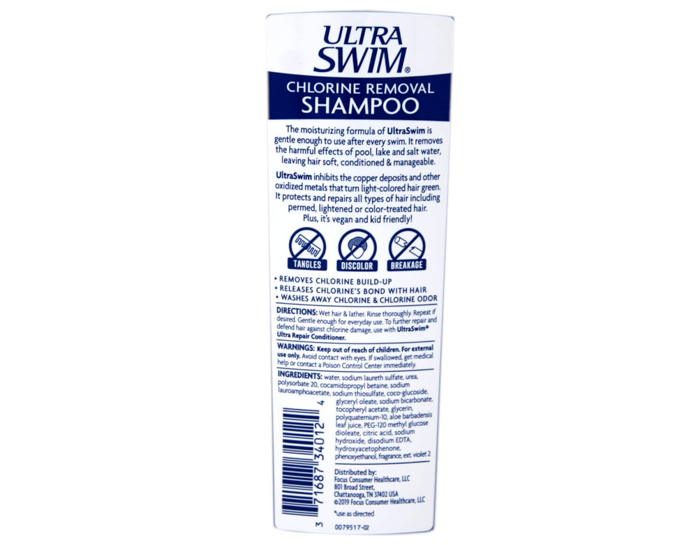 UltraSwim chlorine removal moisturizing shampoo humectants boost hair moisture