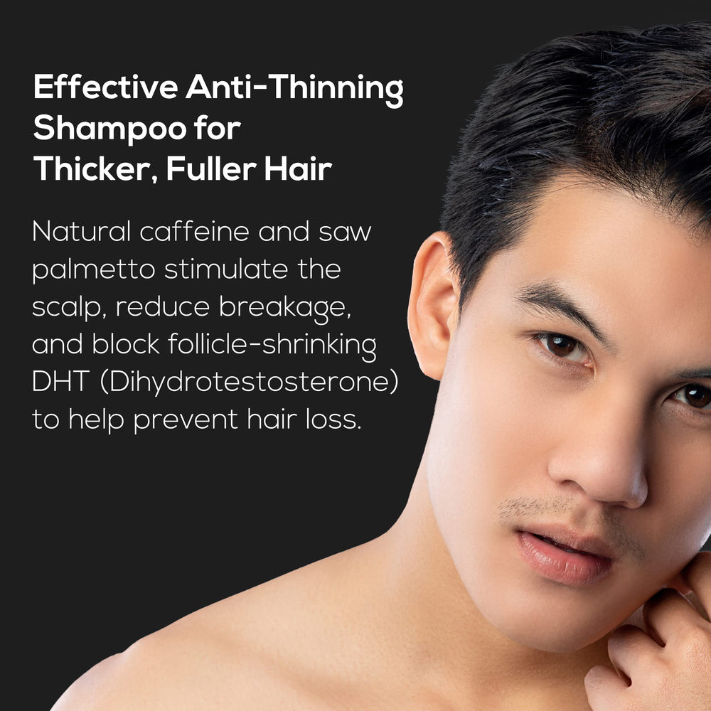 Ingredients like caffeine and peppermint oil highlighted for scalp nourishment and energizing routine