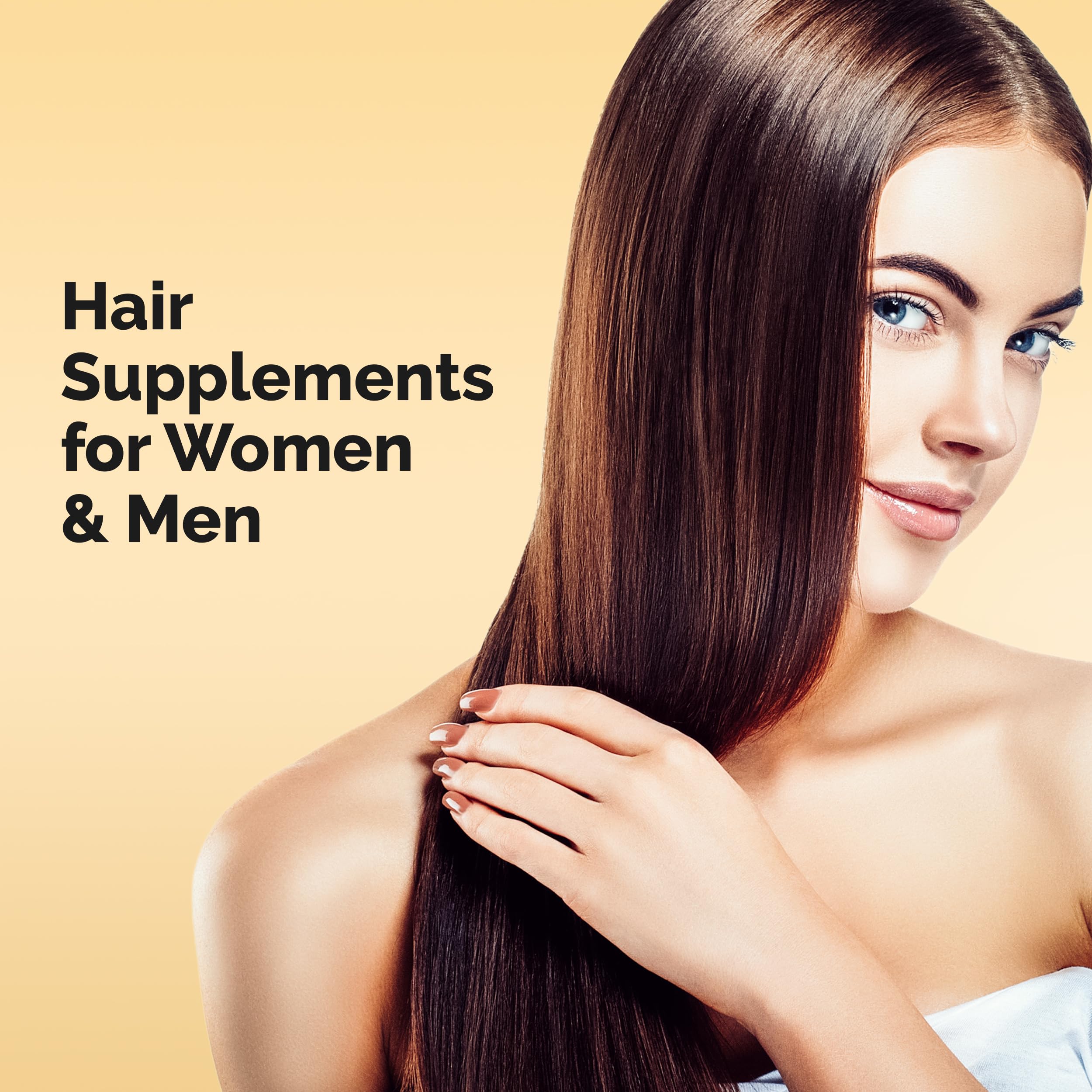 Ultrax Labs Hair Rush tablets in hand illustrate portable daily routine