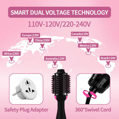 Umeely oval-barrel hair dryer brush provides smooth styling with added volume.