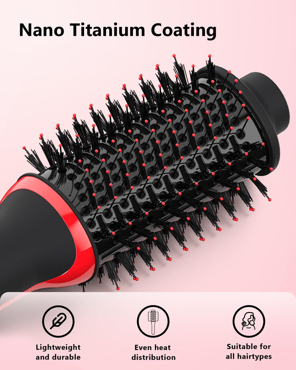 Umeely Plus 2.0 NTC smart temp control prevents overheating during daily styling.