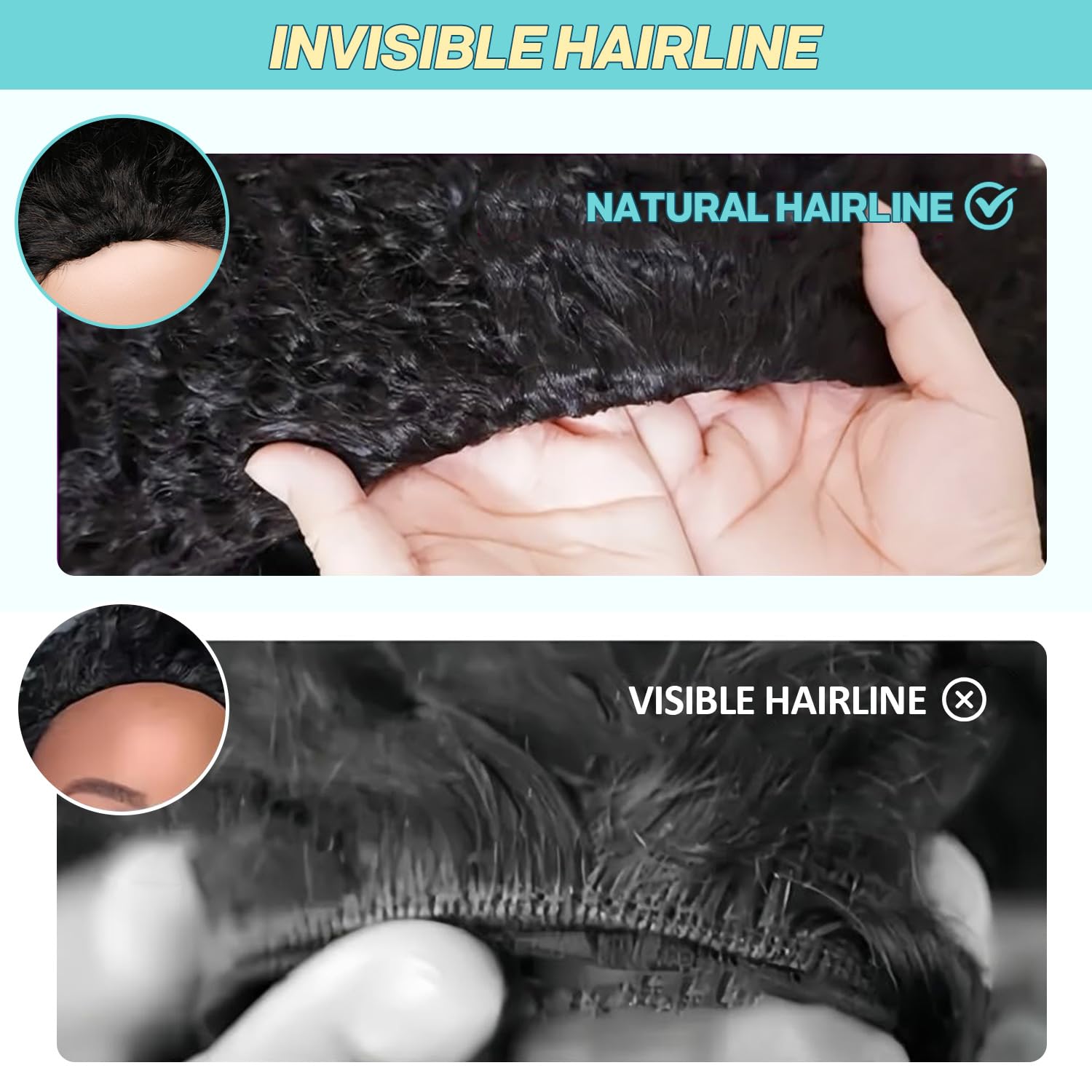 UMEGIRL close-up shows spiral-end curls and durable texture.