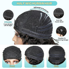UMEGIRL glueless 3-in-1 flip-over design enables easy, beginner-friendly wear.