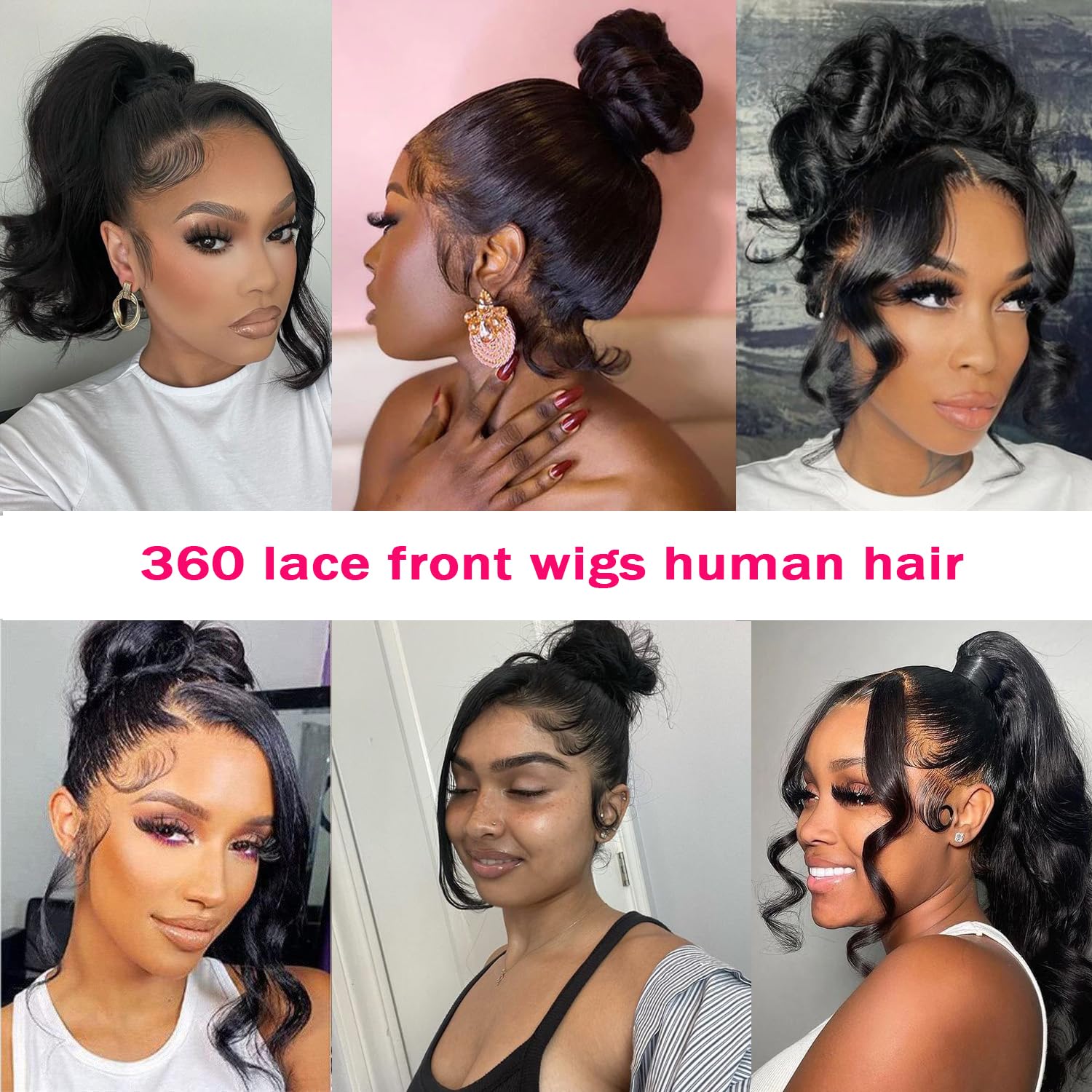 Umeiw 360 lace front wig natural shine under daylight.