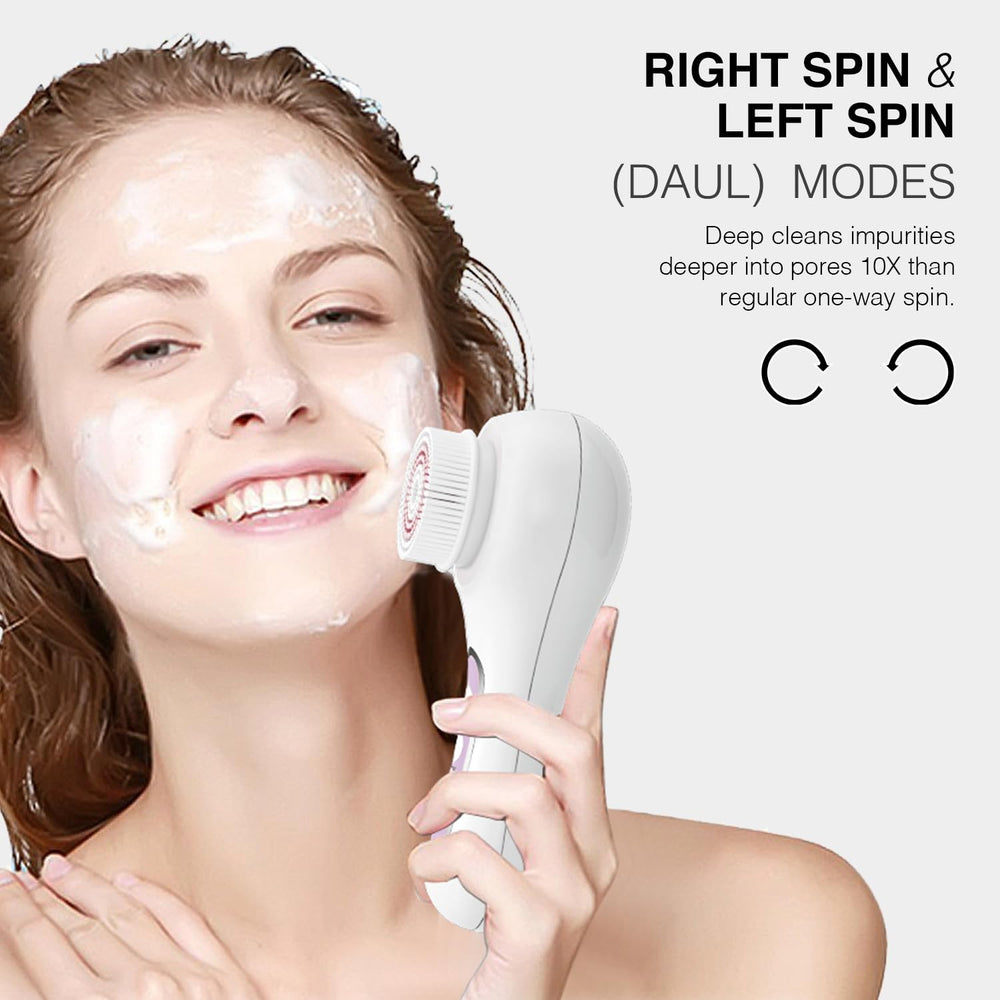 Umickoo face scrubber right rotation for gentle surface exfoliation and refreshed skin