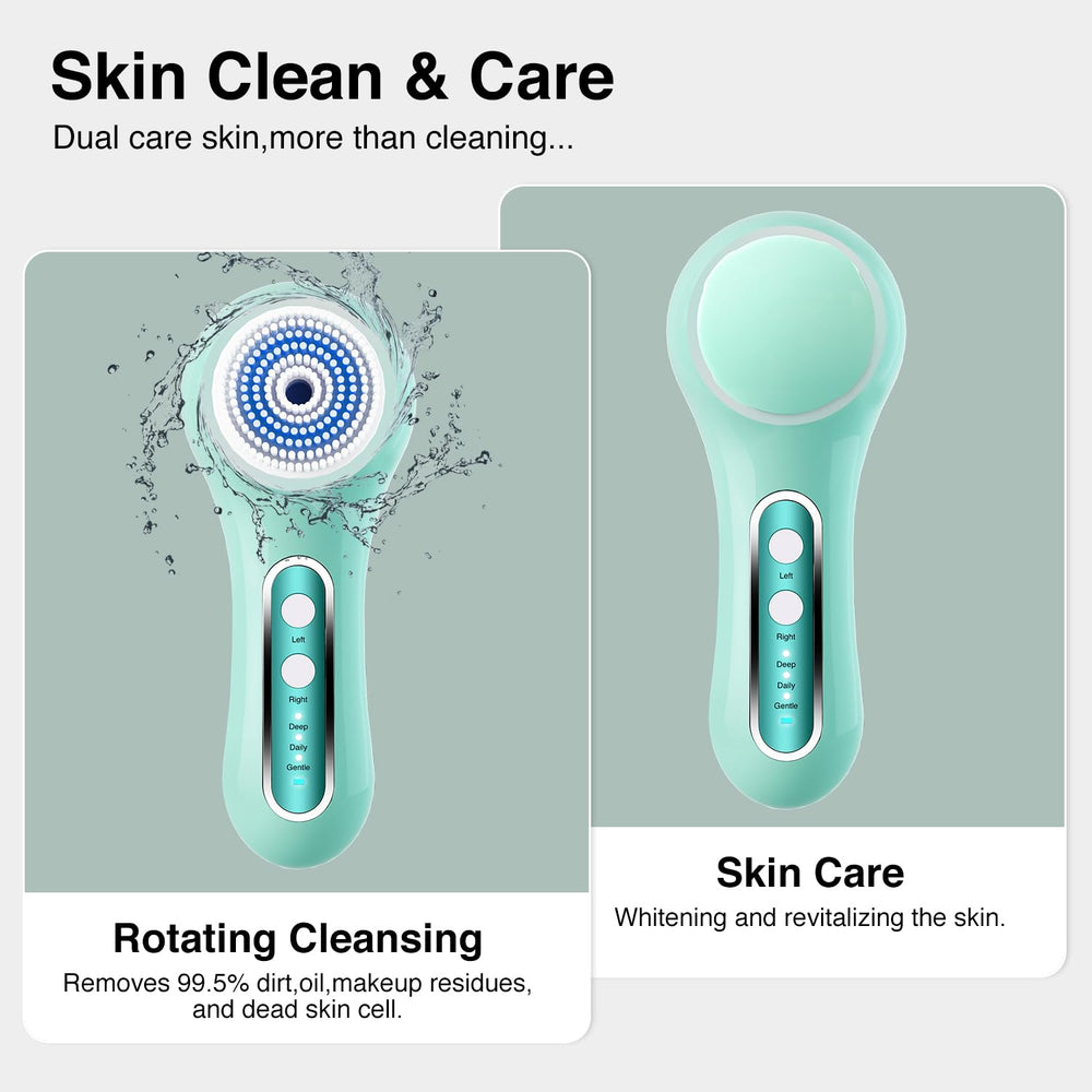 Umickoo Face Scrubber silicone head provides gentle exfoliation and smooth skin