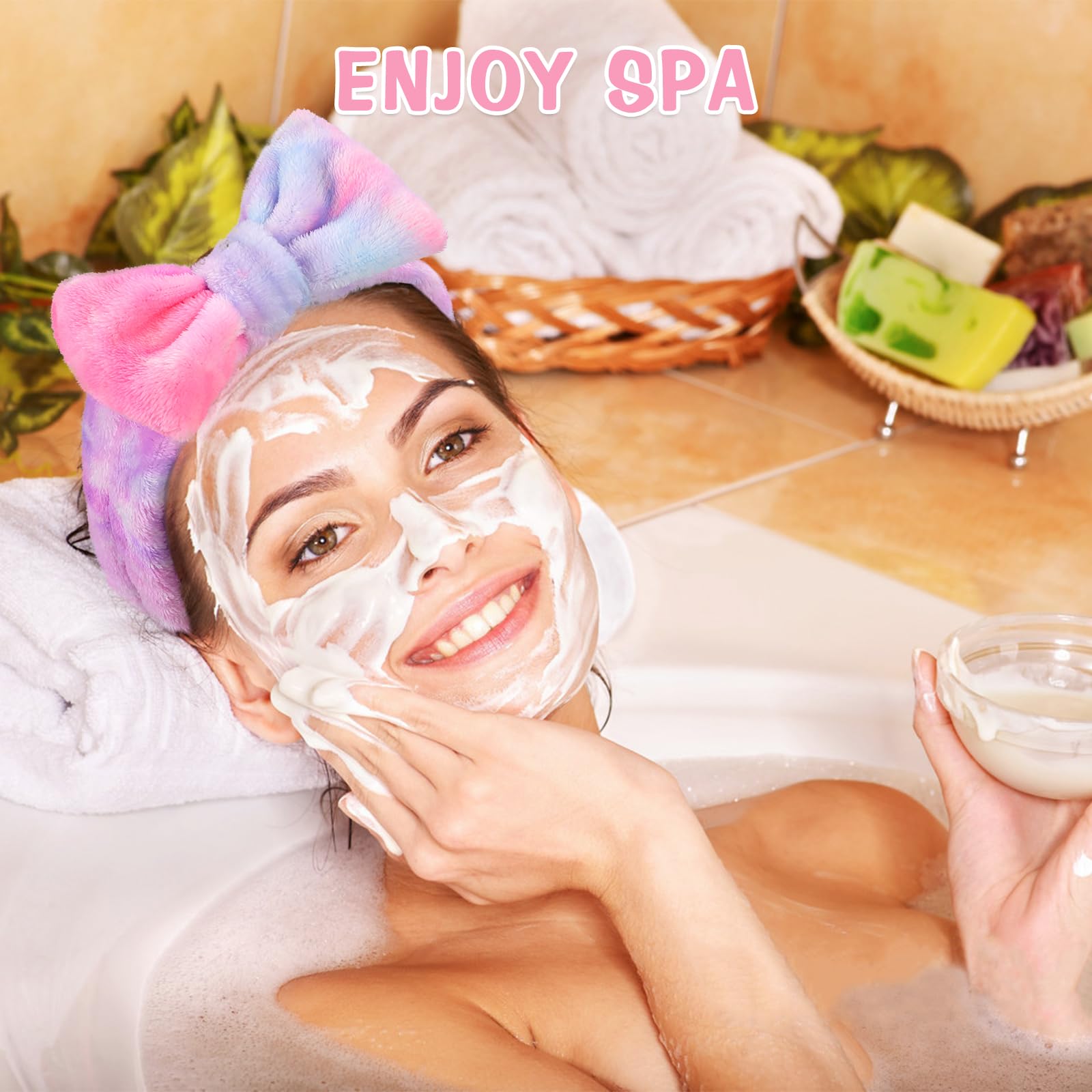 UMIKU spa headband helps keep hair tidy during washing, masks, and beauty routines