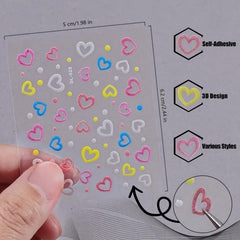Umillars daisy-embossed petals design nail stickers for elegant at-home manicures.