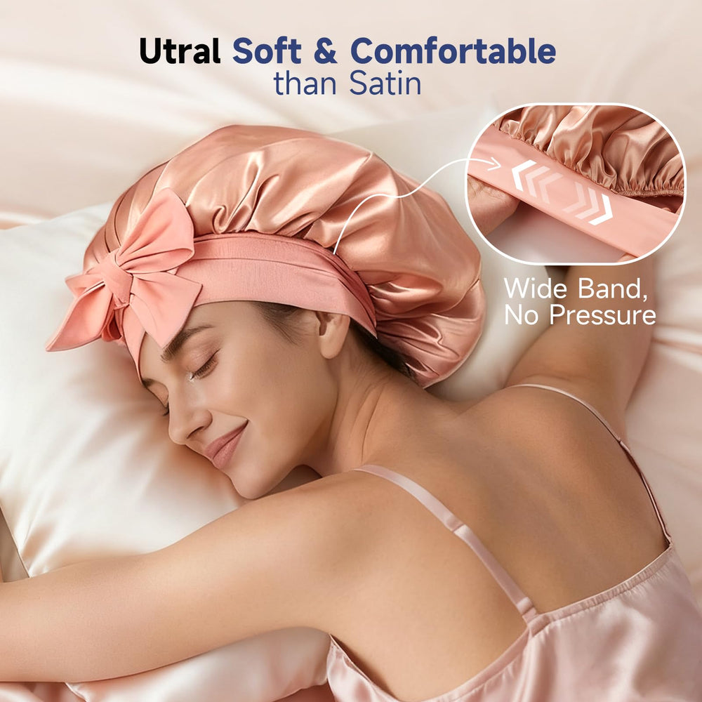 Umisleep bonete amplio para cabello rizado y grueso