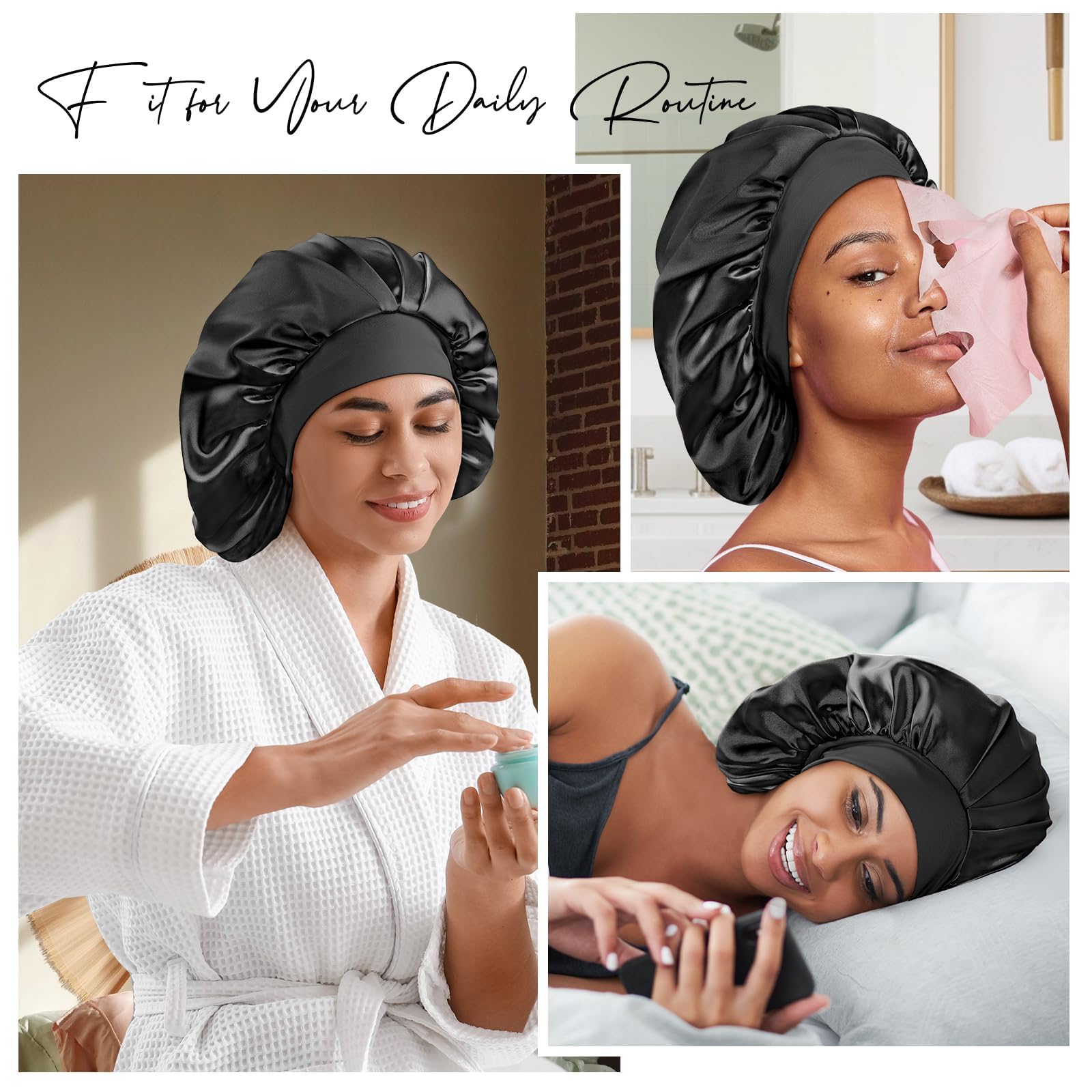 Umisleep silk bonnet packaged as a gift for daily beauty routines.