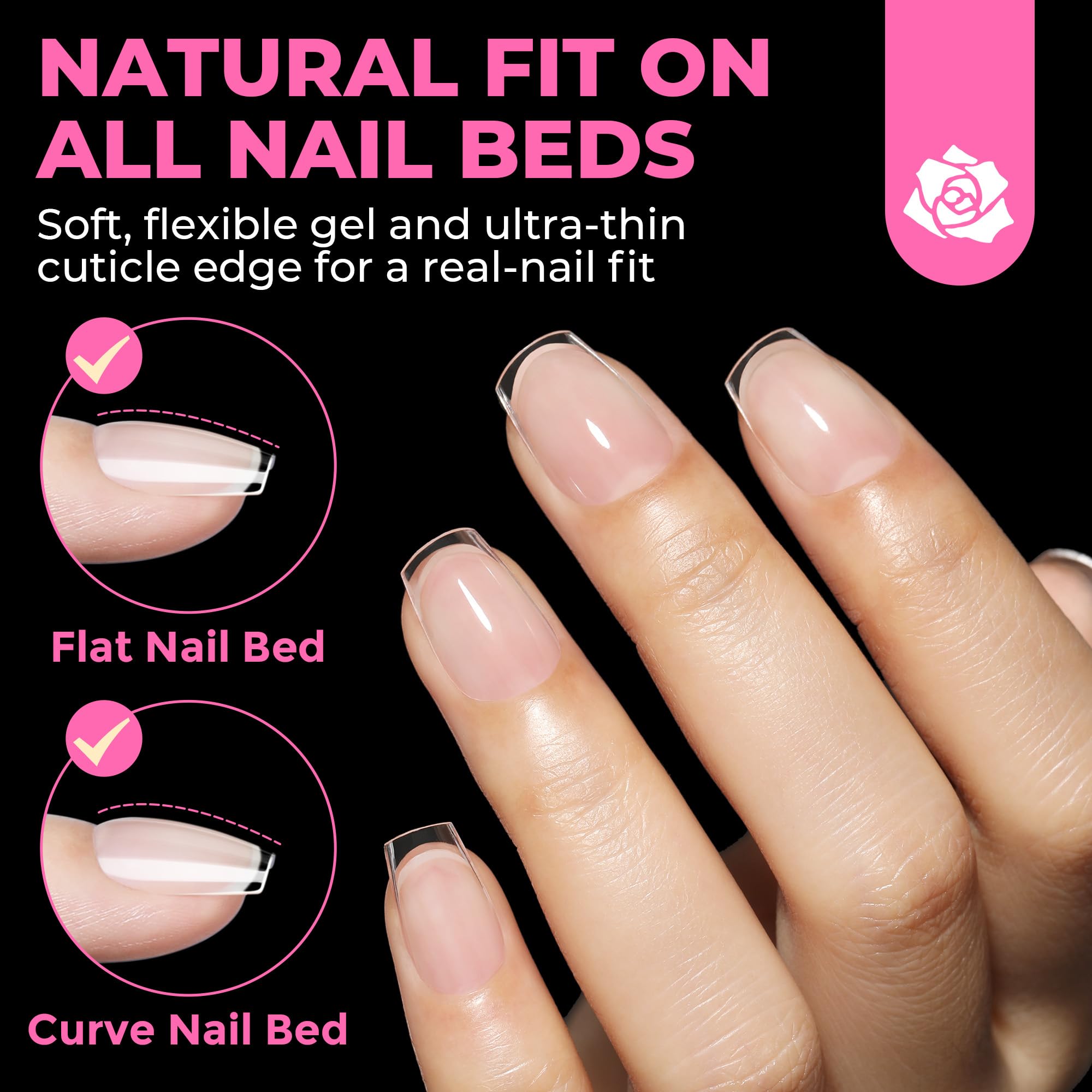 UNA GELLA 12 sizes top view highlights precise sizing for a perfect fit