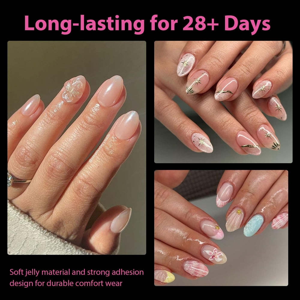 UNA GELLA 12 numbered sizes for quick perfect nail fit during home use.