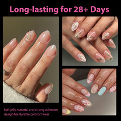 UNA GELLA 12 numbered sizes for quick perfect nail fit during home use.