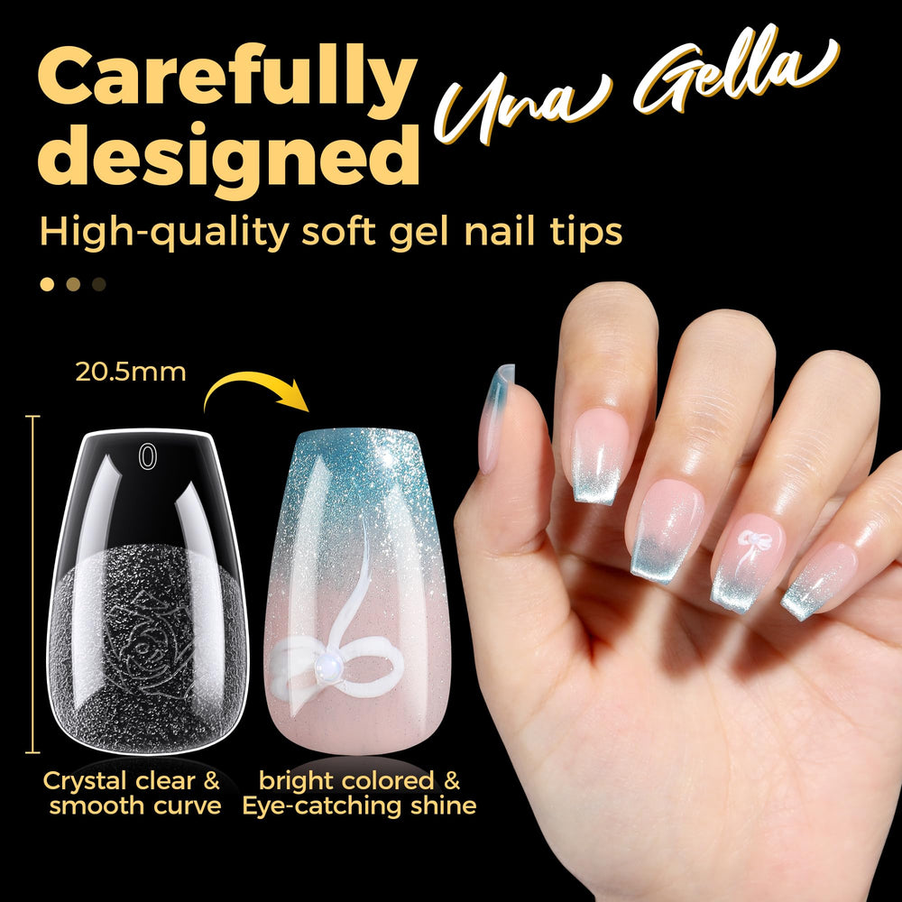 UNA GELLA twelve sizes ensure snug fit across nail shapes