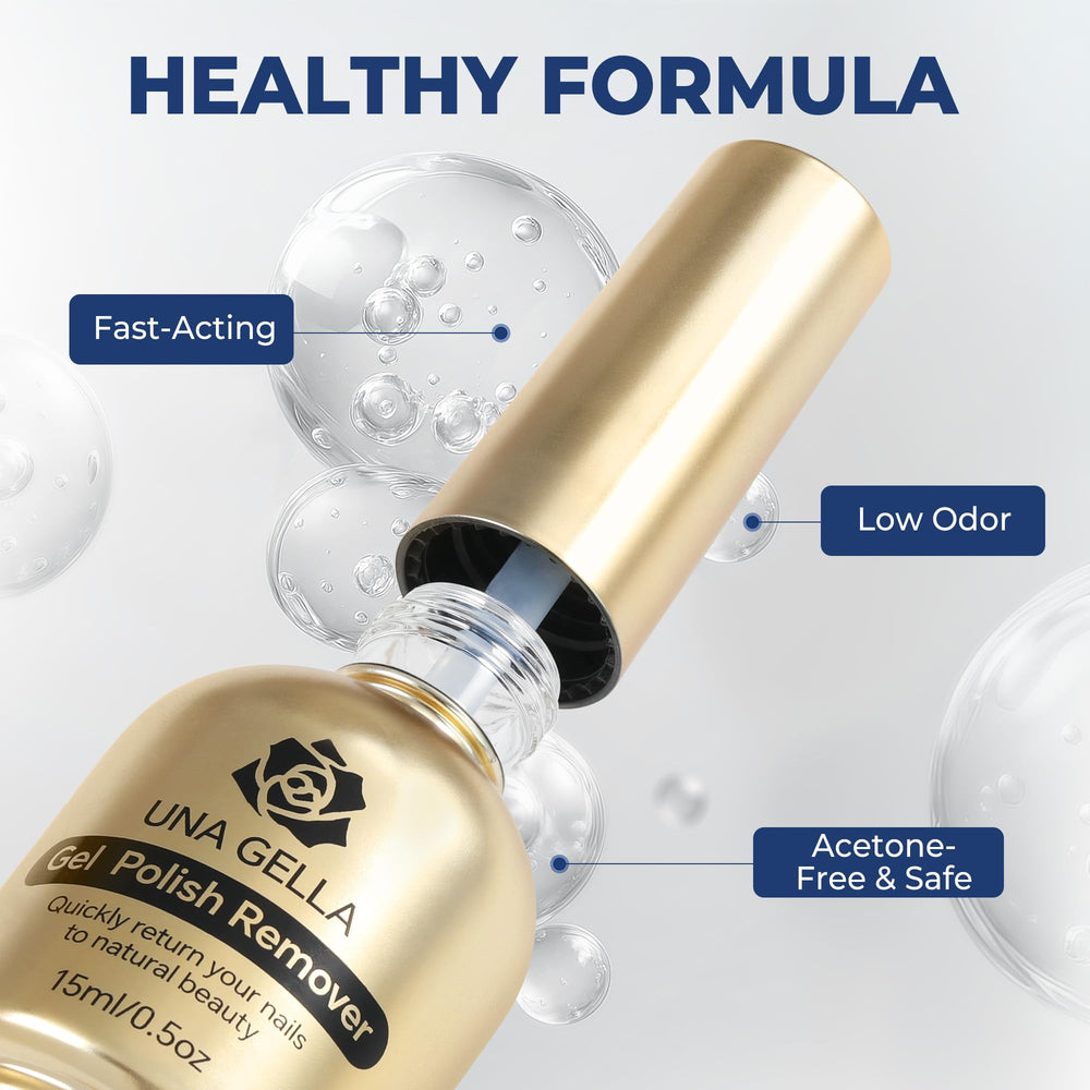 UNA GELLA cuticle pushers in use for residue clean-up