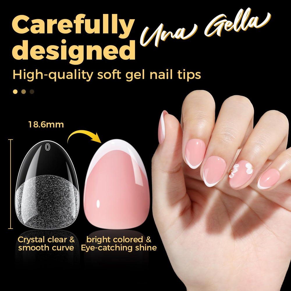 UNA GELLA easy removal with acetone safe on natural nails