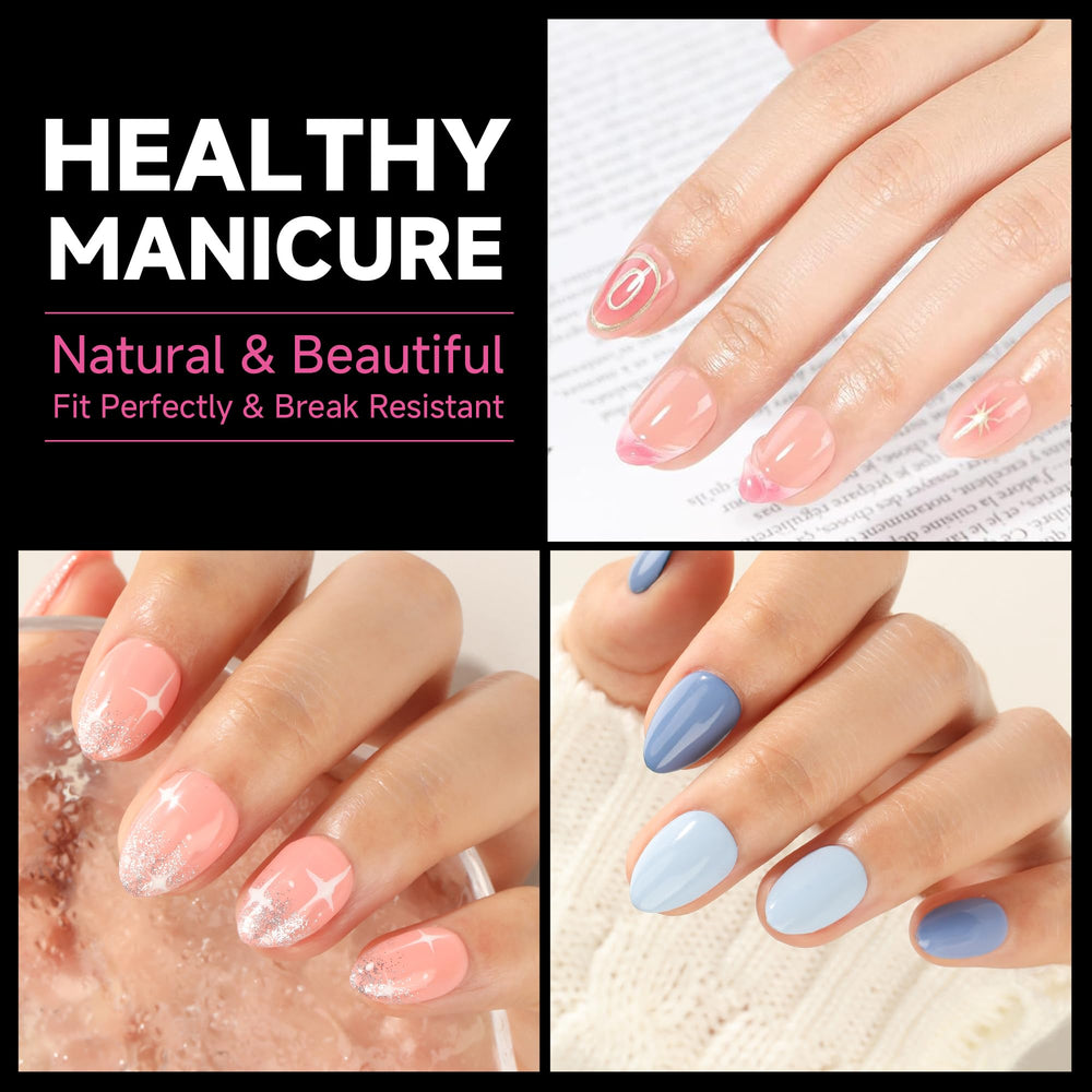 UNA GELLA flexible gel nail tips lightweight comfortable wear