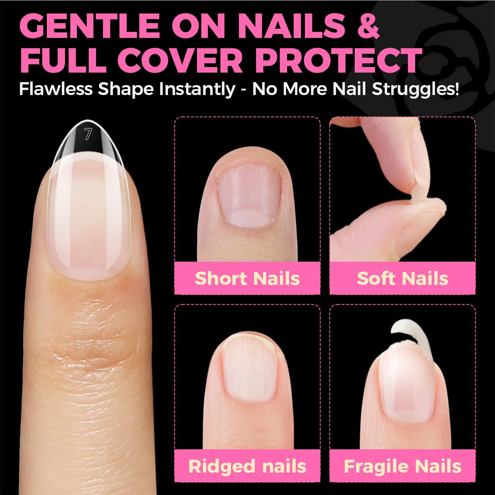 UNA GELLA full-cover nail tips press-on for fast flawless manicures