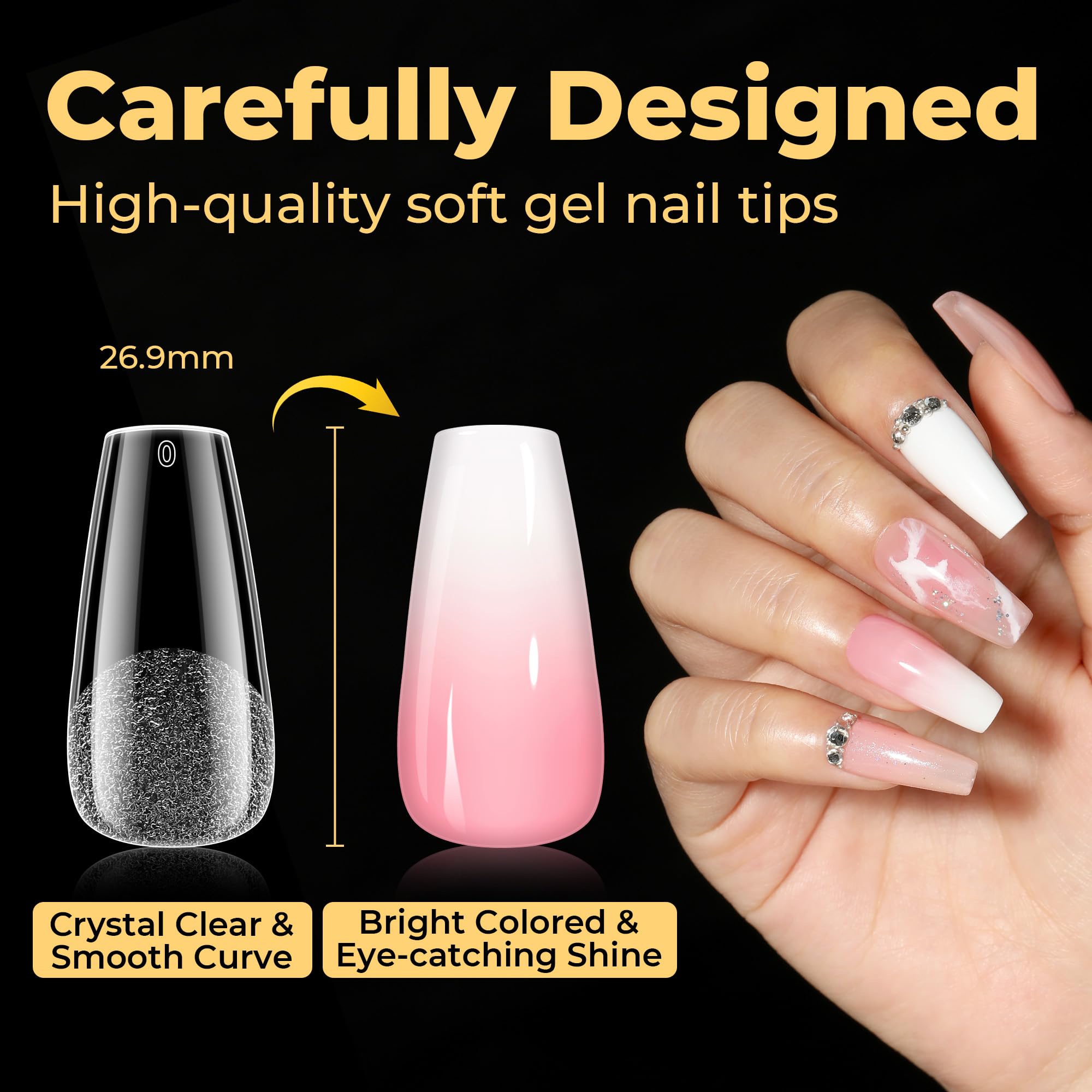 UNA GELLA tips are ideal for home DIY salon projects.