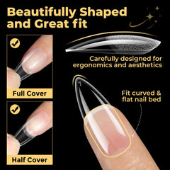 UNA GELLA inner-etched tips highlight deeper texture for stronger adhesion