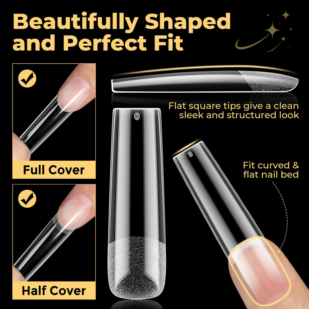 UNA GELLA long-lasting nail tips designed for durable weeks of wear
