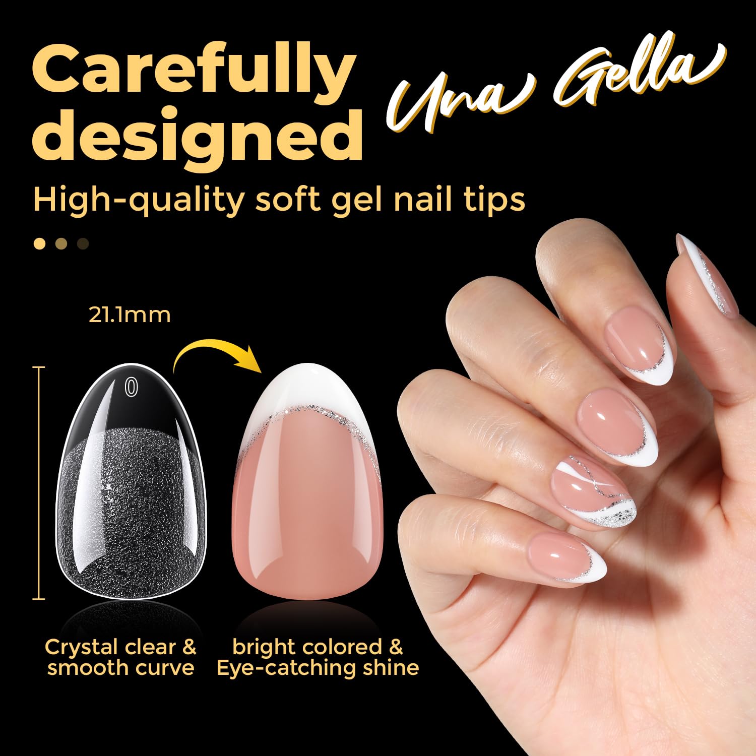 UNA GELLA long-lasting tips promise 28 days of wear with proper prep