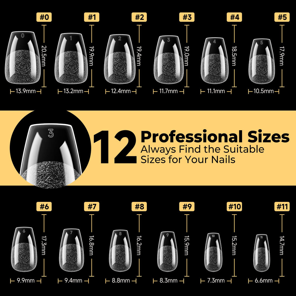 UNA GELLA long-wear coffin tips suggesting durable wear over weeks