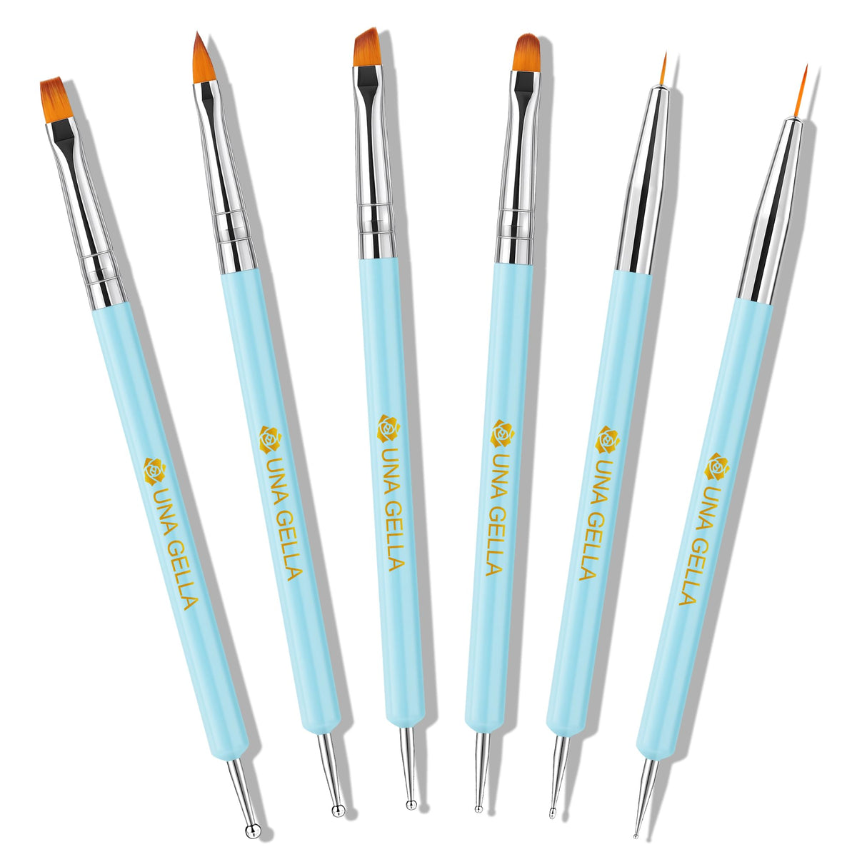 UNA GELLA flat brush for precise lines and smooth gradients