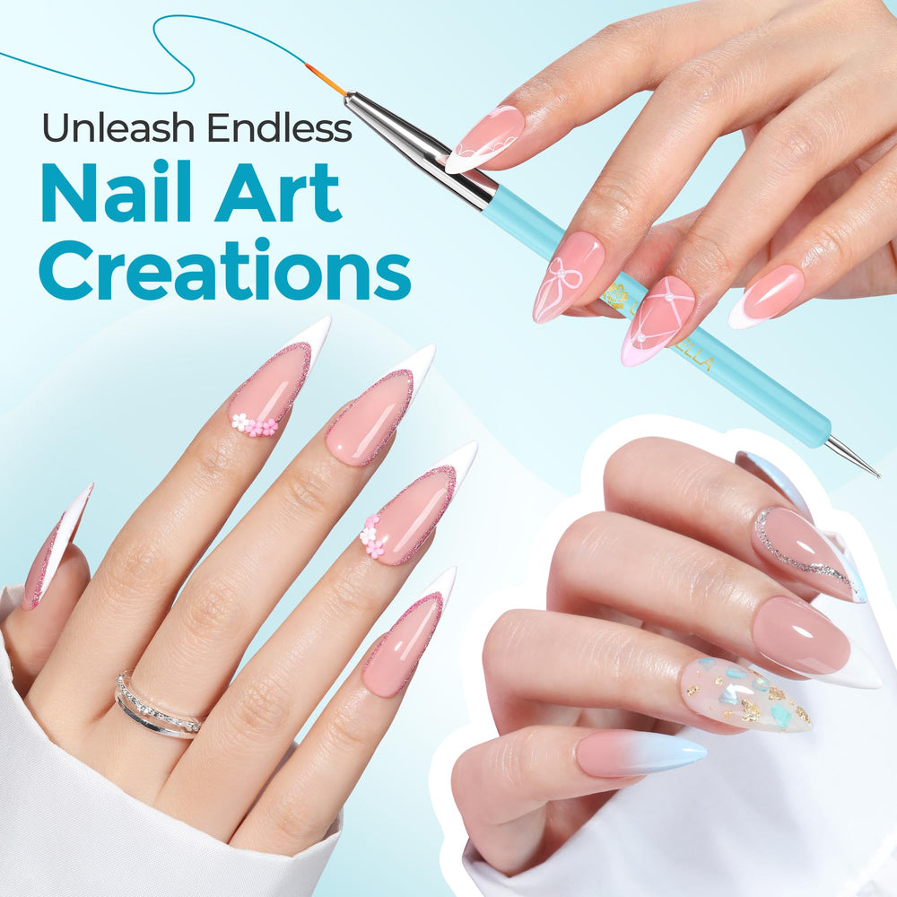 UNA GELLA oval brush delivers even fills and soft shading