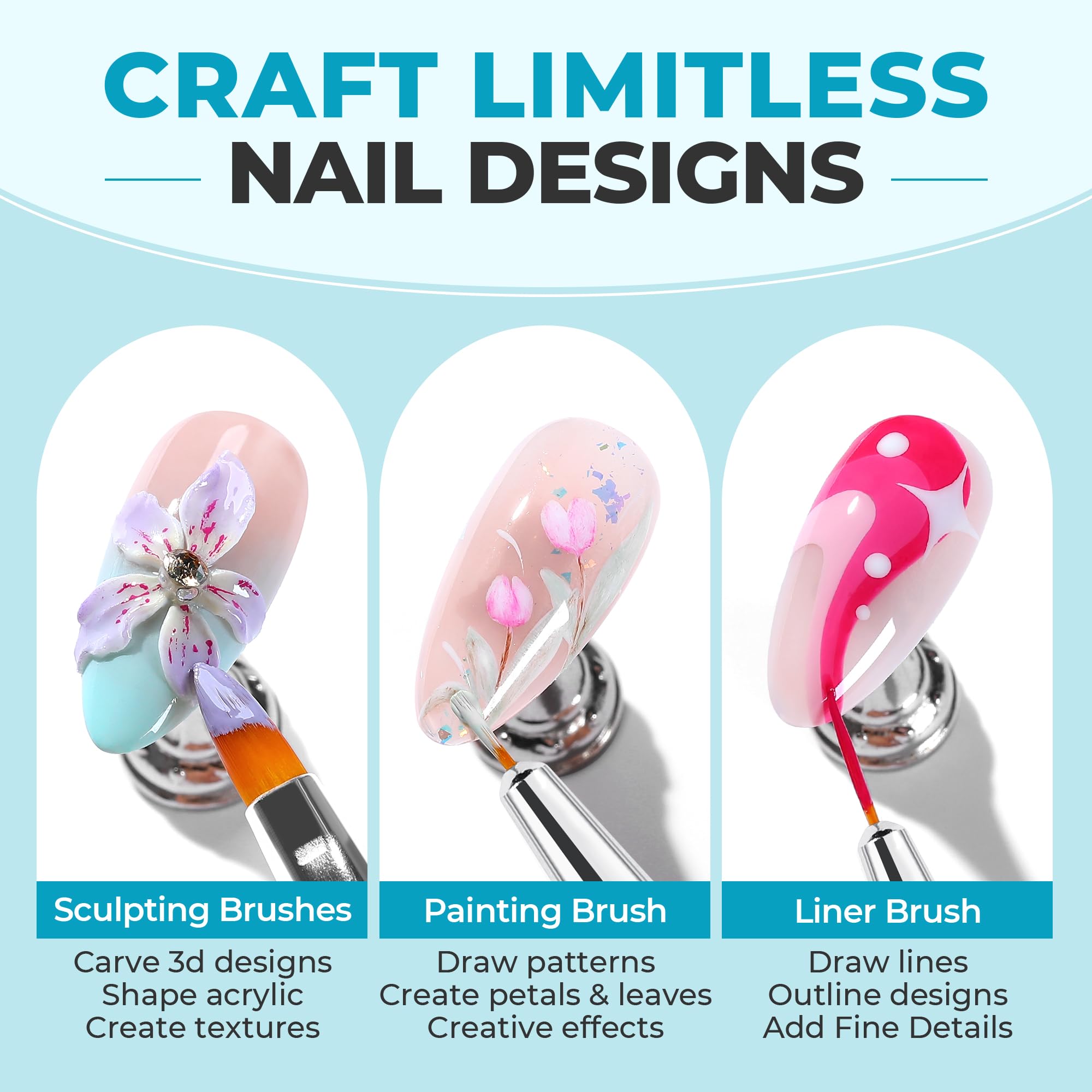 UNA GELLA painting brush enables creative artwork and smooth gradients