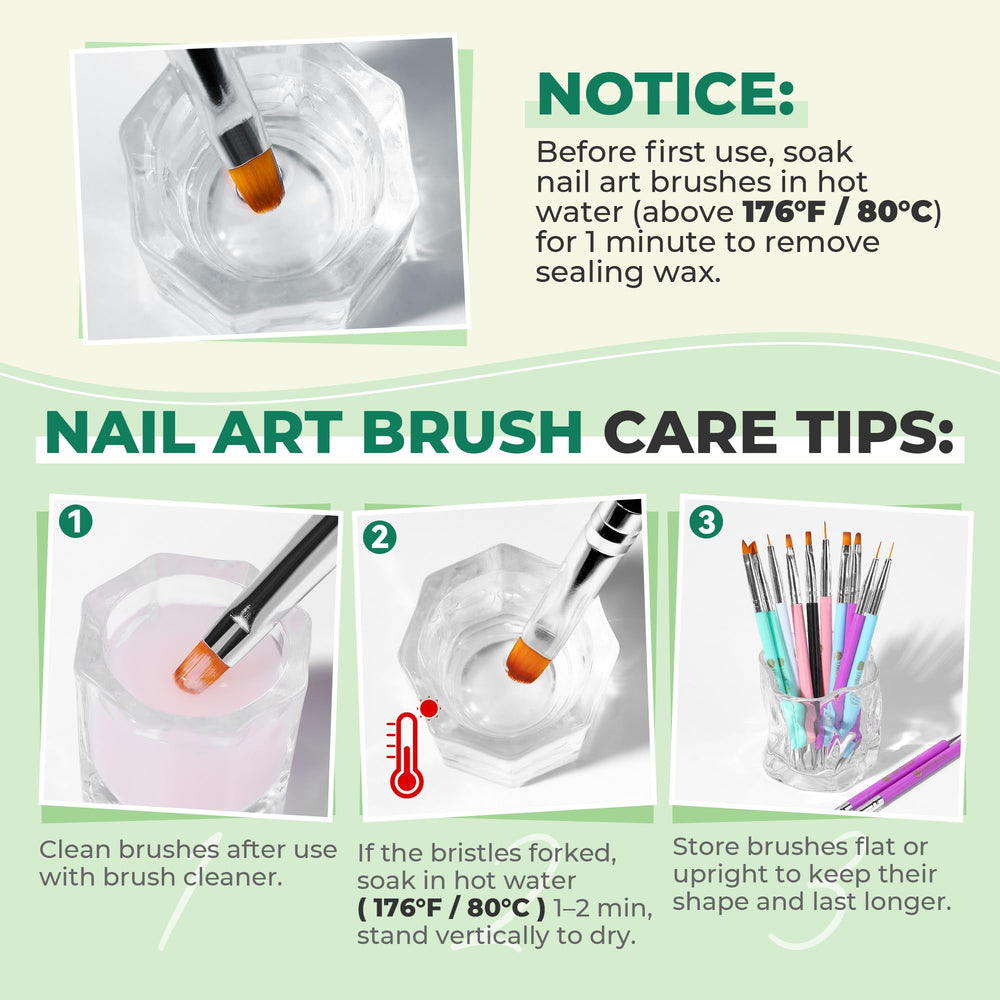 UNA GELLA Nail Art Pens green rhinestone-dotting tools enhance embellishments