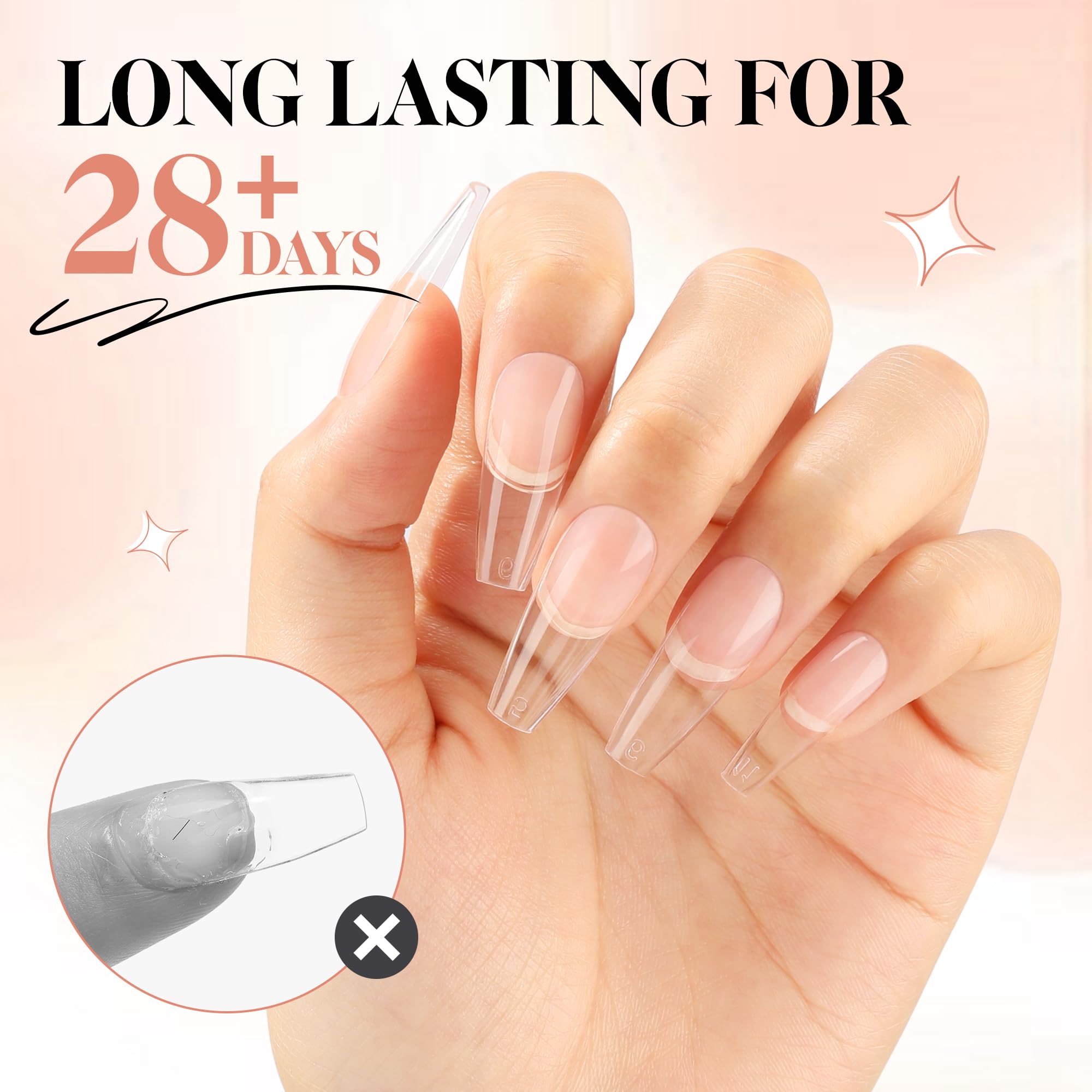 UNA GELLA UV cure compatibility for quick setting.