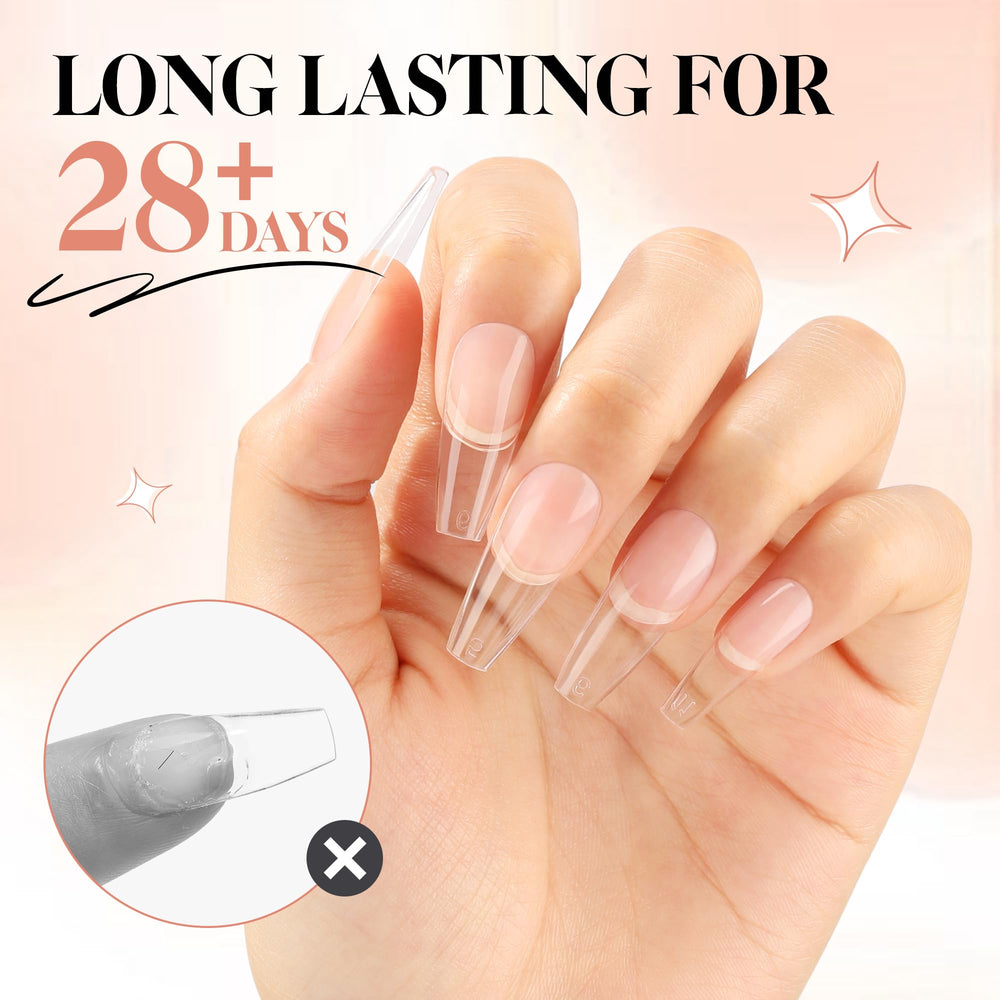 UNA GELLA UV cure compatibility for quick setting.