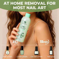 UNA GELLA 3-in-1 concept shown as clean, remove, and moisturize in one bottle