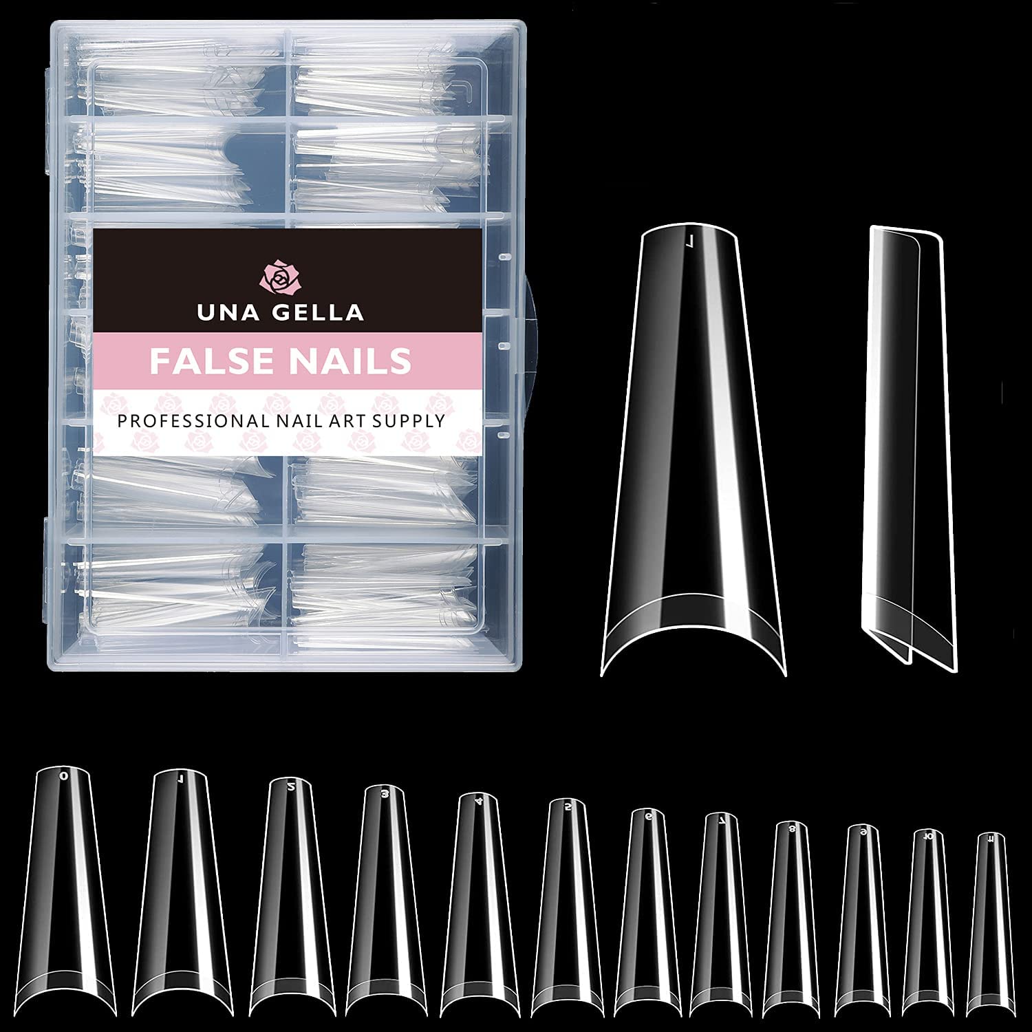 UNA GELLA nail tips support DIY extensions with long-lasting wear and easy customization.